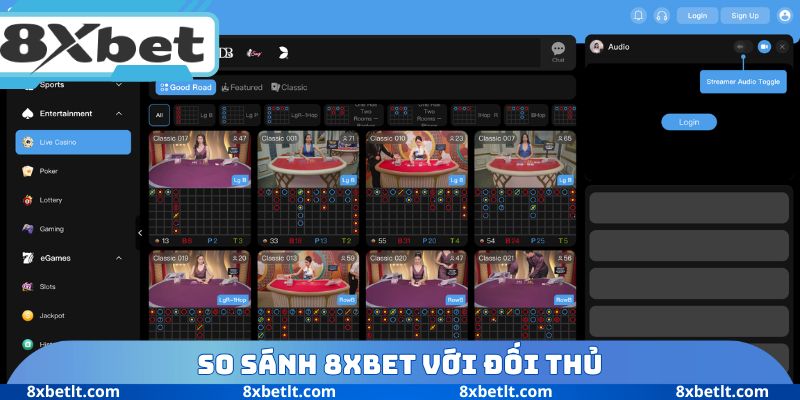 So sánh 8XBET với đối thủ